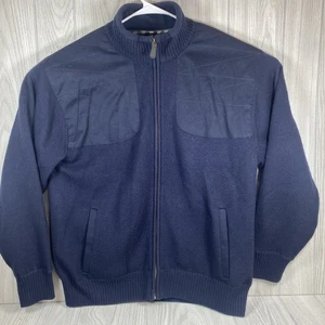 Orvis Sweater Jacket Mens XL Blue Wool Ultimate Foul Weather Shooting Lined - Picture 1 of 15