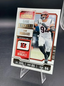 2023 Panini Contenders SAM HUBBARD BRONZE Game Ticket PARALLEL #23 Bengals - Picture 1 of 5