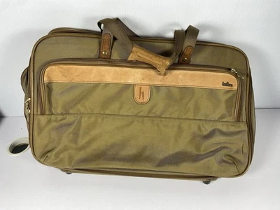 Bolso de mano Hartmann de colección de 3 compartimentos de nailon y cuero para fines de semana 21" Foto 1 de 4