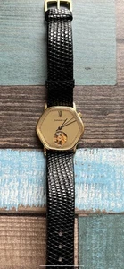Rare 1980s Vintage BULOVA CARAVELLE Open Heart Octagonal 17 J Swiss Made Watch - Picture 1 of 8