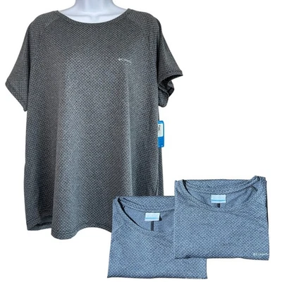 2 camisetas ligeras Columbia para mujer Bogata Bay Omni-Wick grises talla 2X al aire libre nuevas con etiquetas Foto 1 de 4