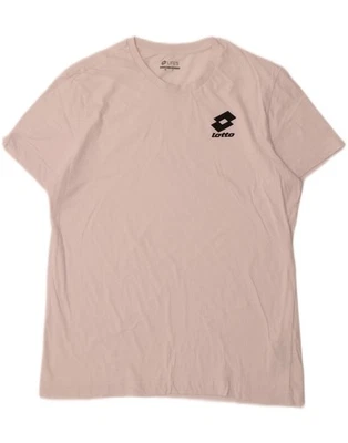 LOTTO Мужская футболка верхний большой розовый хлопок GZ14 - Изображение 1 из 3