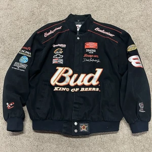 Chaqueta De Colección Dale Earnhardt Jr Negra Bud Nascar Talla Grande CHASE AUTHENTICS - Imagen 1 de 12