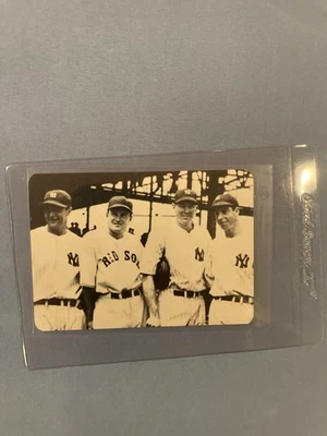 LOU GEHRIG/JOE DiMAGGIO/BILL DICKEY/JOE CRONIN: 1981 SDSCA Show promo card #19 - Image 1 of 2