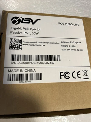 BV-Tech Gigabit Power Over Ethernet PoE Injector | 30W - Image 1 of 2