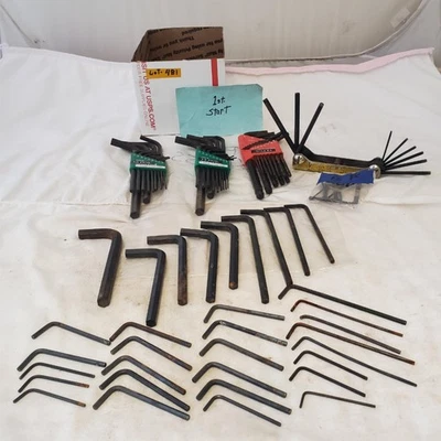 Lot of Assorted Allen/Hex Wrenches All Purpose Mixed Sizes LOT 481 - Image 1 of 4