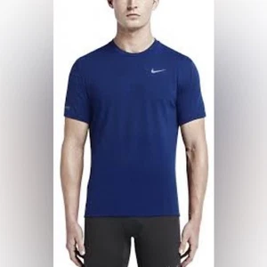 T-shirt Nike Running blu Dri-Fit manica corta 2 XL - Foto 1 di 9