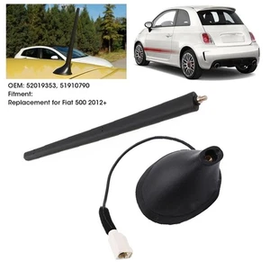 For Fiat 500 & 500 Abarth 2012-On Aerial Antenna Base and Mast FLAT TYPE HQ - Picture 1 of 14