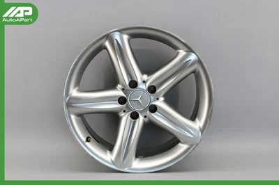 ✅ Mercedes R230 SL500 SL600 SL55 8.5 X 18" R18 Wheel Rim Silver 2304010402 OEM - Image 1 of 4