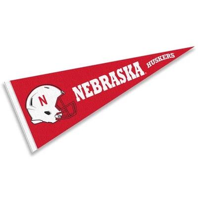 Nebraska Cornhuskers 12 in X 30 in Football Helmet Pennant - Image 1 of 4