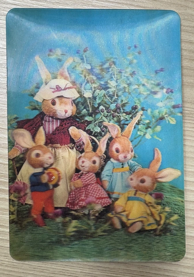 Peter Rabbit by Beatrix Potter Lenticular Cover 1966 Golden Press Foto 1 de 1