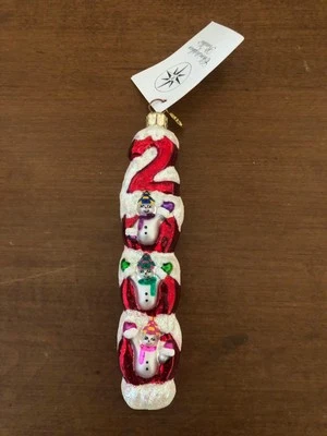 Vintage Christopher Radko Año Nuevo 2000 Adorno Vidrio Soplado a Mano Navidad Foto 1 de 4