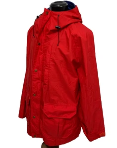 Woolrich Red Lightweight Coat Red Size XL Gor-Tex Fabric Hood - Bild 1 von 11