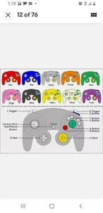 Wired NGC Controller Gamepad Nintendo GameCube GC & Wii U Console Colors NEW 😄 - Picture 1 of 8
