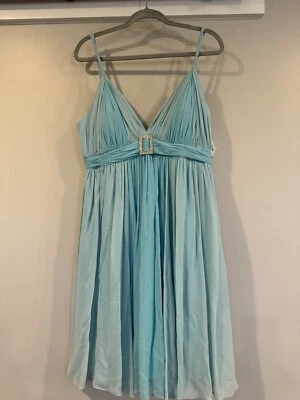 MARC BOUWER GLAMIT Sz 14 Silk Charmeuse Chiffon Ombre Gown Formal NWT $430 - Image 1 of 4