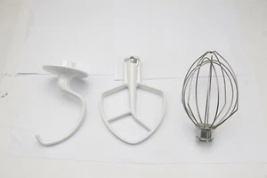 K5AB Beater K5AWW Whisk K5ADH Hook for 5QT Bowl  Kitchenaid Mixer - Picture 1 of 5