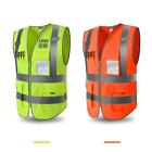 Yellow Reflective Safety Vest, Silver Strip, Bright Breathable
