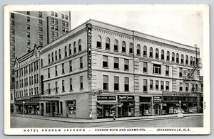 Hotel Andrew Jackson Jacksonville Florida FL Hat Store 1934 Postcard - Picture 1 of 2