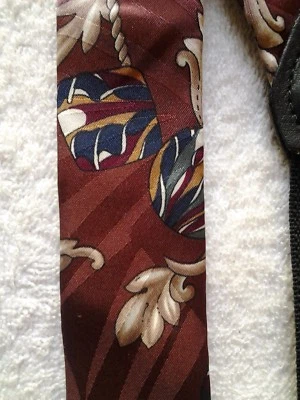 NUEVO De colección. Tirantes ajustables años 70 seda y botón elástico sobre marrón negro dorado Foto 1 de 4