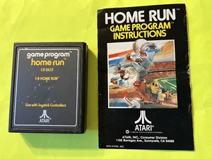 Home Run con cartuccia MANUALE Atari 2600 pulita e testata - funziona benissimo! - Foto 1 di 1