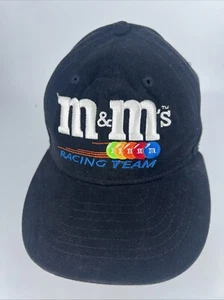M&M’s RACING TEAM, MB2 MOTORSPORTS NASCAR Black CREW Baseball Cap Hat Vintage - Picture 1 of 14