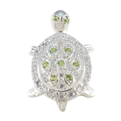 Whispering Meadows Sterling Silber Anhänger mit Peridot 925 Silber Anhänger - Bild 1 von 4