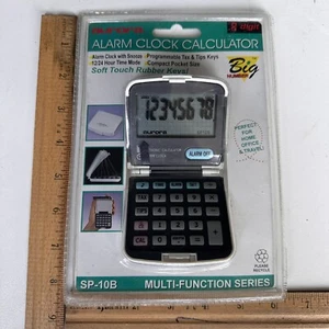 Aurora Electronic Calculator Alarm Clock - Big Number Display - SP-10B - Mirror - Picture 1 of 4