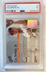 1995 Studio Cal Ripken Jr. #8 PSA 5 Orioles HOF - Picture 1 of 1