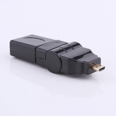 360° Swivel Micro HDMI to HDMI Adapter Converter Male to Female 2-Way Angle - Image 1 of 4