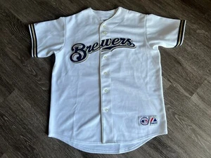 Alcides Escobar Milwaukee Brewers Baseball National League Large Jersey MLB - Picture 1 of 11
