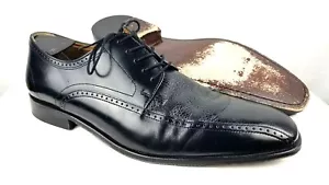 Brass Boot Walking Gloves Mens 12 M Black DEERSKIN Leather Oxfords Derby Lace Up - Picture 1 of 12