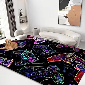 Gaming Area Rugs Boys Rugs Gamer Rug for Boys Room Video Gaming Rugs Gamer Ru... - Picture 1 of 8