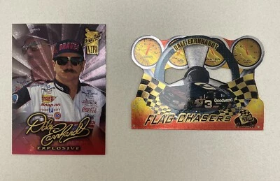 Set of 2 Dale Earnhardt Jr. Press Pass Cards 1998, VIP And Flag Chaser 20 Of 27 - Image 1 of 4