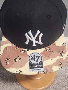 New York Yankees Hat Cap Operation Camo Snapback Snap Back Captain '47 Brand New - Picture 1 of 6