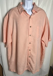 Vintage Caribbean Camp Collar Short Sleeve Button Shirt 3XL - Picture 1 of 11