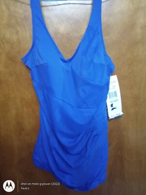 Traje de baño Roxanne de una pieza nuevo con etiquetas azul brillante control 16/40 D vacaciones Foto 1 de 4