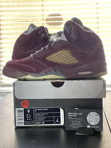 Size 9- Jordan 5 Retro LS Burgundy 2006 - Picture 1 of 9
