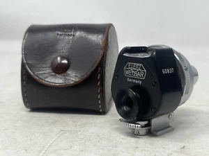 E.LEITZ WETZLAR BLACK UNIVERSAL VIEW FINDER FIT LEICA RANGEFINDER | Read Desc. - Picture 1 of 13