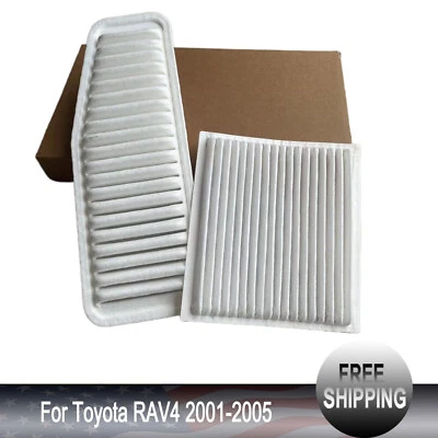 Engine & Cabin Air Filter 17801-28010 88568-52010 For Toyota RAV4 2001-2005 US - Image 1 of 4
