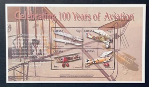 GUYANA 100 YEARS OF AVIATION STAMPS 2003 MNH WRIGHT BROTHERS AIRPLANE SPAD 13 - Picture 1 of 1