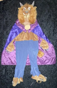 TIENDA DISNEY EDAD 5-6 AÑOS BELLEZA Y LA BESTIA DISFRAZ BESTIA DE FELPA SUJETADOR CON CREMALLERA - Imagen 1 de 5
