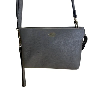 Bolso Bandolera Vince Camuto Mujer Cuero Gris Con Doble Compartimentos Talla S Foto 1 de 4
