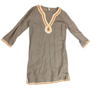 Vestido boho hippie retro de mezcla de algodón de lino talla pequeña Lucky Brand Foto 1 de 4