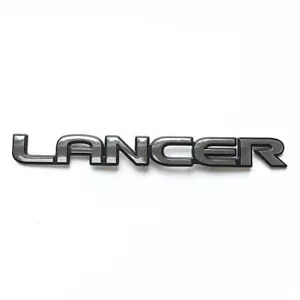 Chrome LANCER Trunk Lid Badge Emblem Sticker For Mitsubishi LANCER EVOLUTION - Picture 1 of 5