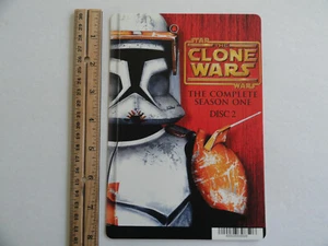 STAR WARS THE CLONE WARS SEASON 1 #2 - BLOCKBUSTER BACKER CARD 5"X8" NO MOVIE  - Bild 1 von 3