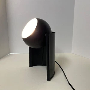 Vintage Kenroy Mid Century Modern Table Lamp Eyeball Orb Light Black Metal - Picture 1 of 16
