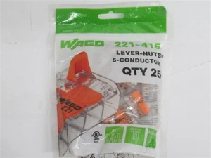 Wago 221-415, Heblemuttern, 5 Leiter (PK 25) - Bild 1 von 3