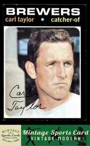 1971 Topps - Carl Taylor - #353 Milwaukee Brewers - Picture 1 of 2
