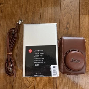 Leica D-Lux Compact Camera Calf Leather Case Bag 18669 W/Strap Excellent+++++ - Picture 1 of 6