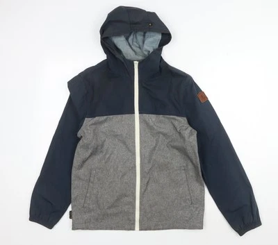 Element Women's Blue Grey Basic Hooded Jacket, Size 16, Casual - Image 1 of 4